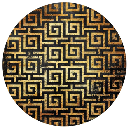 Picture of GOLD BLACK INTERLOCK CIRCLE