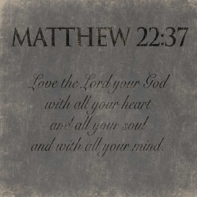 Picture of MATTHEW  22-37