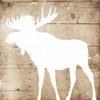 Picture of WHITE ON WOOD MOOSE MATE