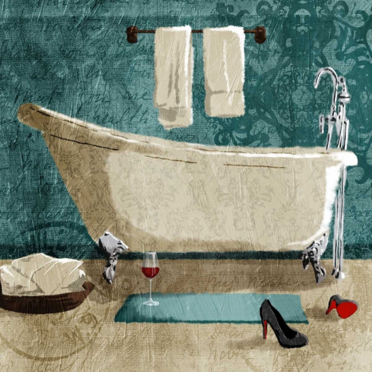 Picture of TEAL DRINK AND HEALS BATH