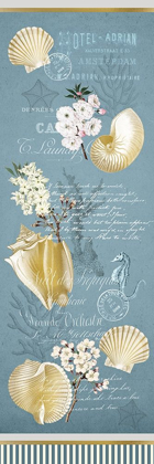 Picture of CHERRY BLOSSOM AND SHELLS BLUE