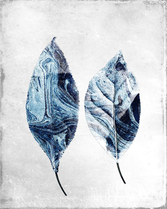 Picture of MARBLED BLUE LEAVES 2