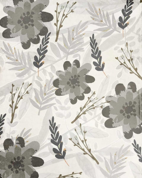 Picture of FLOWER PATTERN GREY