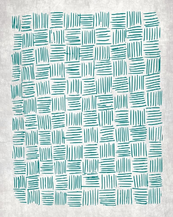 Picture of TEAL CROSSHATCHED 1 