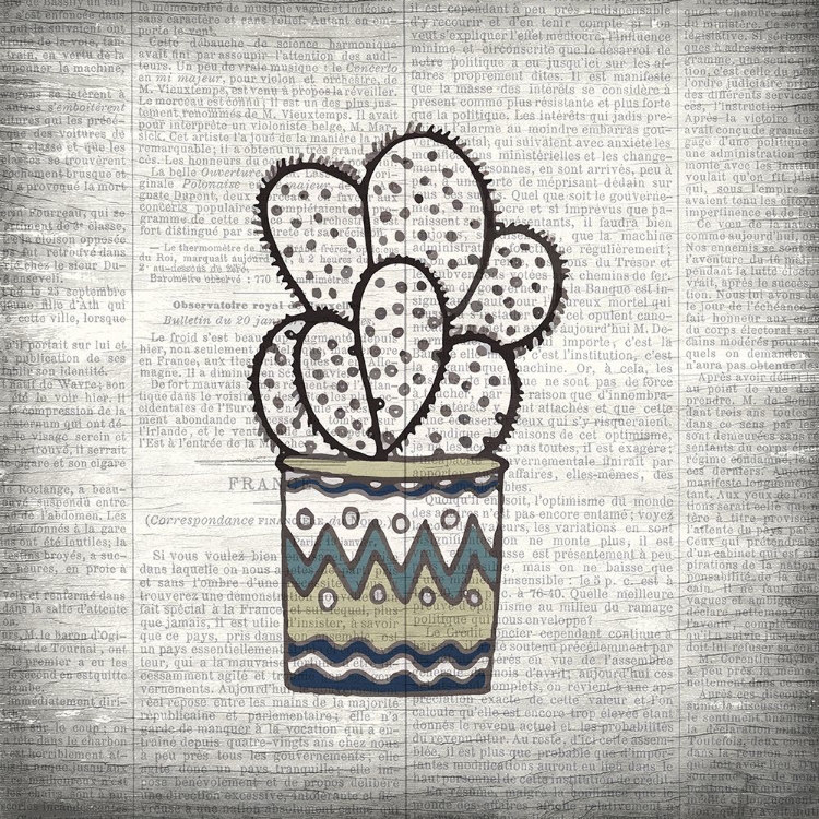 Picture of NEWSPAPER CACTUS 2