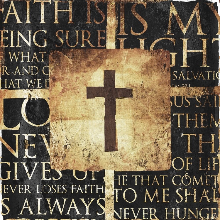 Picture of QUOTE BORDER CROSS GOLD