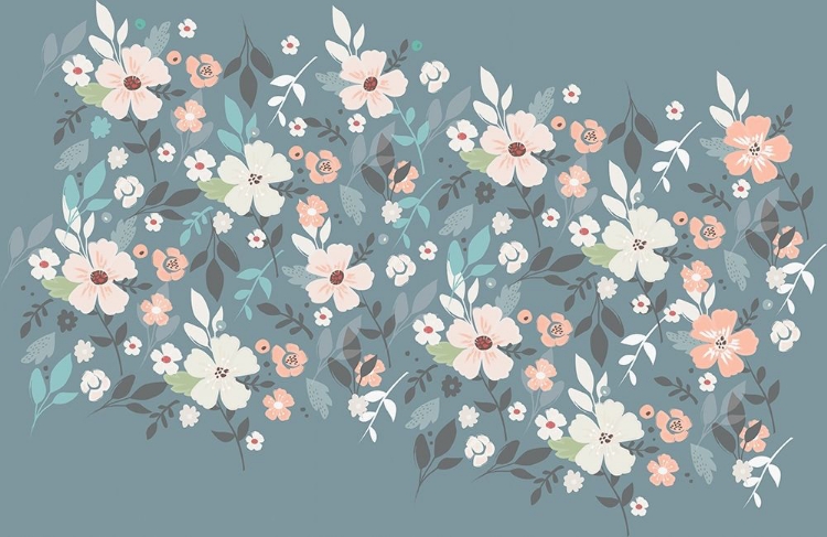 Picture of FOLKSY FLORA GREY FLORAL SCATTER