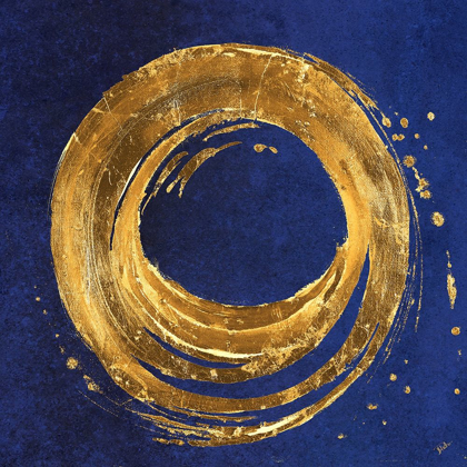 Picture of GOLD CIRCLE ON BLUE