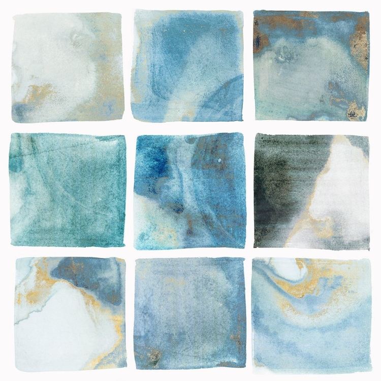 Picture of INDIGO SQUARES II