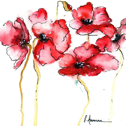 Picture of WATERCOLOR POPPIES II