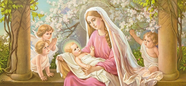 Picture of MARY WITH BLOSSOMS