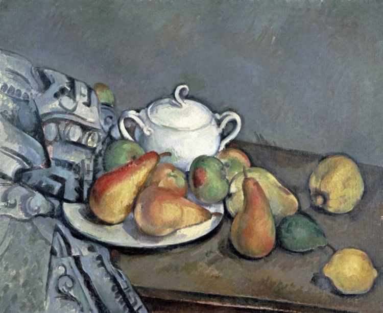 Picture of SUGAR BOWL, PEARS AND CURTAIN