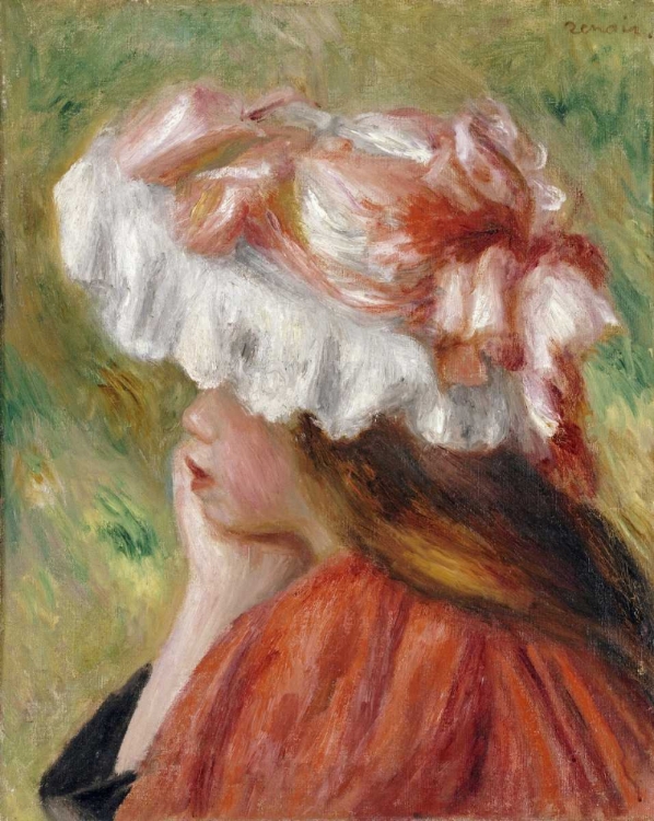 Picture of HEAD OF A YOUNG GIRL IN A RED HAT