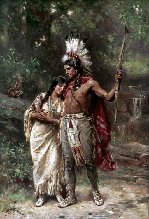 Picture of HIAWATHAS WEDDING JOURNEY - LONGFELLOW