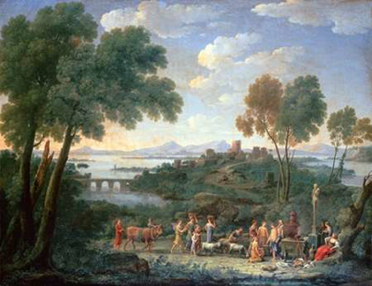 Picture of ITALIAN LANDSCAPE WITH SACRIFICE