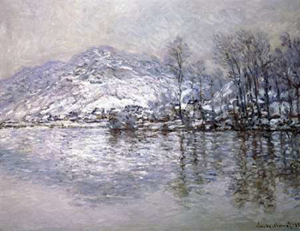 Picture of THE SEINE AT PORT-VILLEZ, SNOW EFFECT