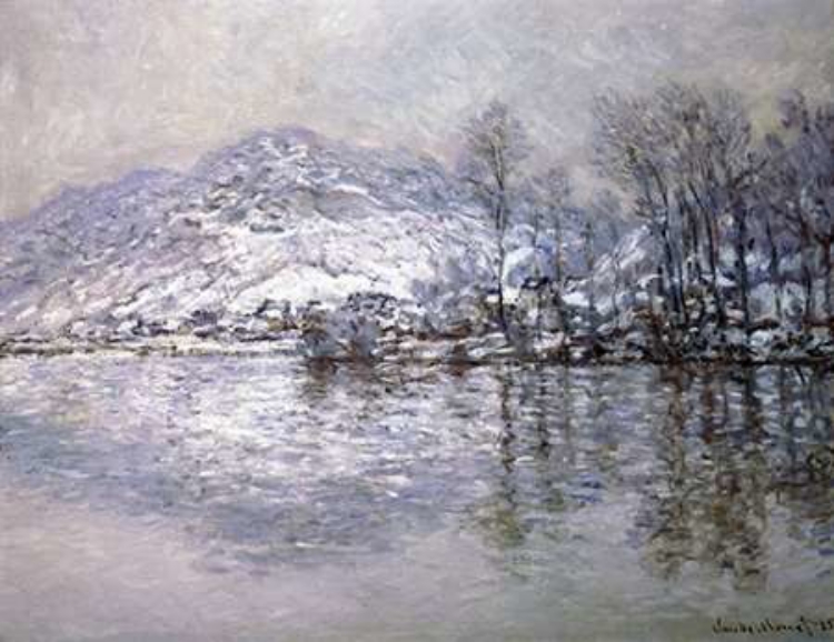 Picture of THE SEINE AT PORT-VILLEZ, SNOW EFFECT