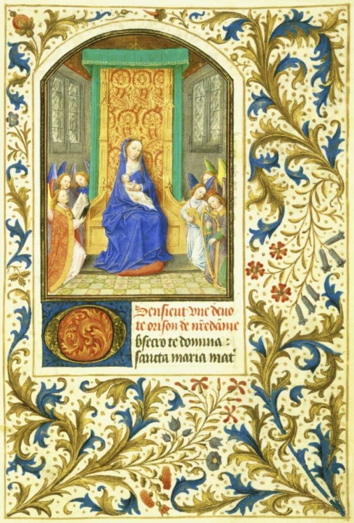 Picture of THE VIRGIN ENTHRONED : BOOK OF HOURS - DETAIL