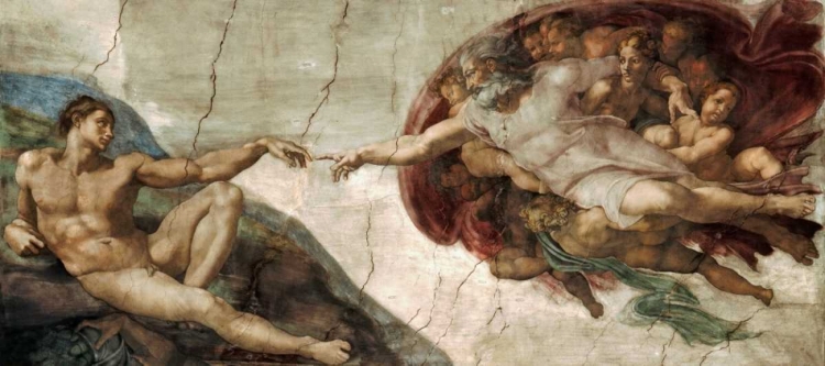 Picture of CREATION OF ADAM - DETAIL