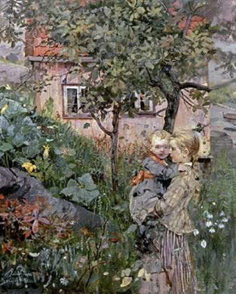 Picture of TWO SISTERS IN A GARDEN