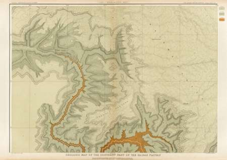 Picture of GRAND CANYON - GEOLOGIC MAP OF THE SOUTHERN PART OF THE KAIBAB PLATEAU (PART I. NORTH-WESTERN SHEET)