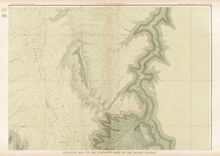 Picture of GRAND CANYON - GEOLOGIC MAP OF THE SOUTHERN PART OF THE KAIBAB PLATEAU (PART II. NORTH-EASTERN SHEET