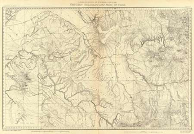 Picture of WESTERN COLORADO AND PART OF UTAH, 1881