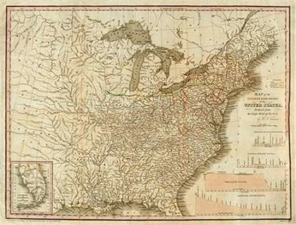 Picture of A CONNECTED VIEW OF THE WHOLE INTERNAL NAVIGATION OF THE UNITED STATES, 1830