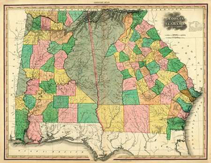 Picture of GEORGIA AND ALABAMA, 1823