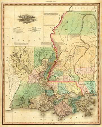 Picture of LOUISIANA AND MISSISSIPPI, 1823