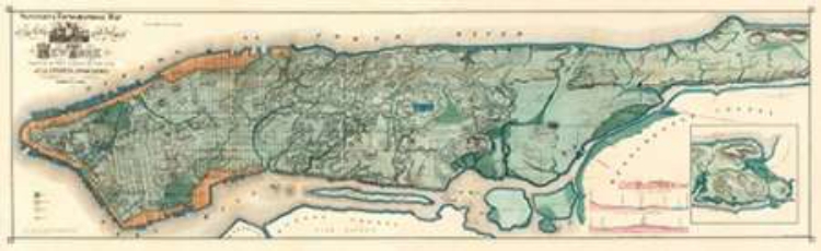 Picture of SANITARY AND TOPOGRAPHICAL MAP OF THE CITY AND ISLAND OF NEW YORK, 1865