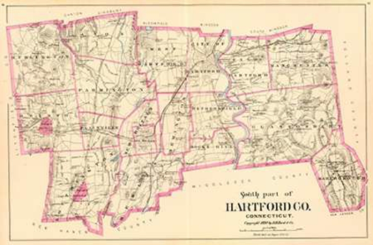 Picture of CONNECTICUT: HARTFORD COUNTY SOUTH, 1893