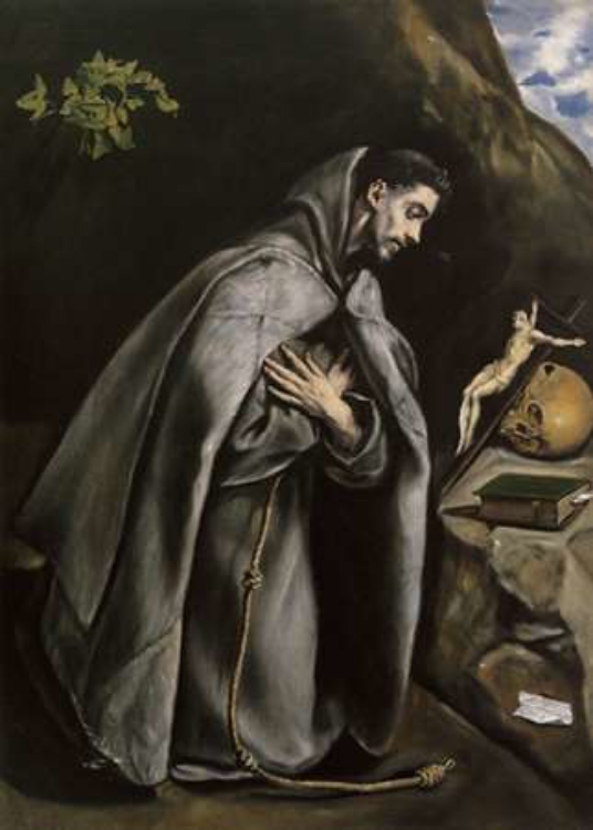 Picture of SAINT FRANCIS MEDITATING