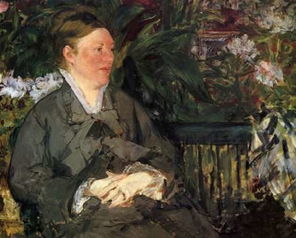 Picture of MME MANET IN THE CONSERVATORY, 1879