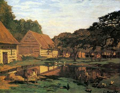 Picture of FARMYARD IN NORMANDY 1863