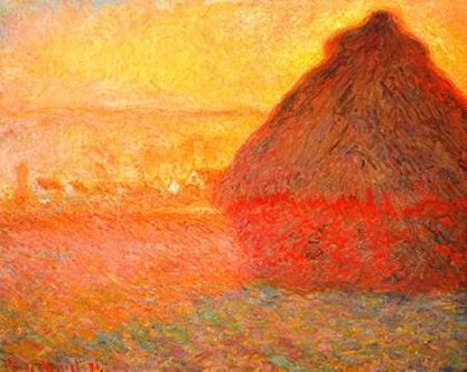 Picture of HAYSTACK AT SUNSET 1891