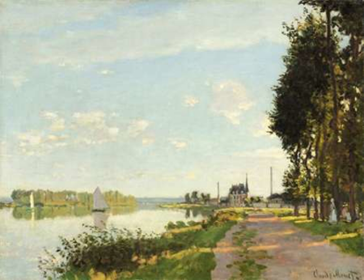 Picture of RIVERSIDE WALK AT ARGENTEUIL 1872