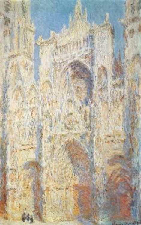 Picture of ROUEN CATHEDRAL WEST FACADE SUNLIGHT 1894