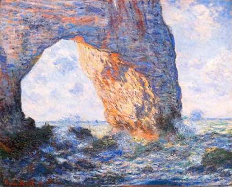 Picture of THE MANNEPORTE AT ETRETAT 1883