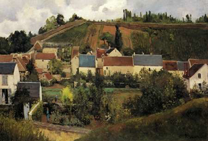 Picture of VIEW OF LHERMITAGE JALAIS HILLS PONTOISE 1867