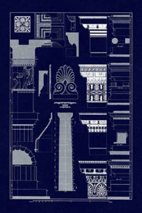 Picture of DETAILS OF THE PARTHENON AT ATHENS (BLUEPRINT)