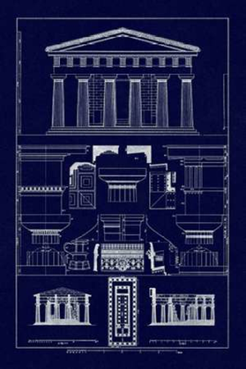 Picture of TEMPLE OF VINTAGEEIDON AT PAESTUM (BLUEPRINT)