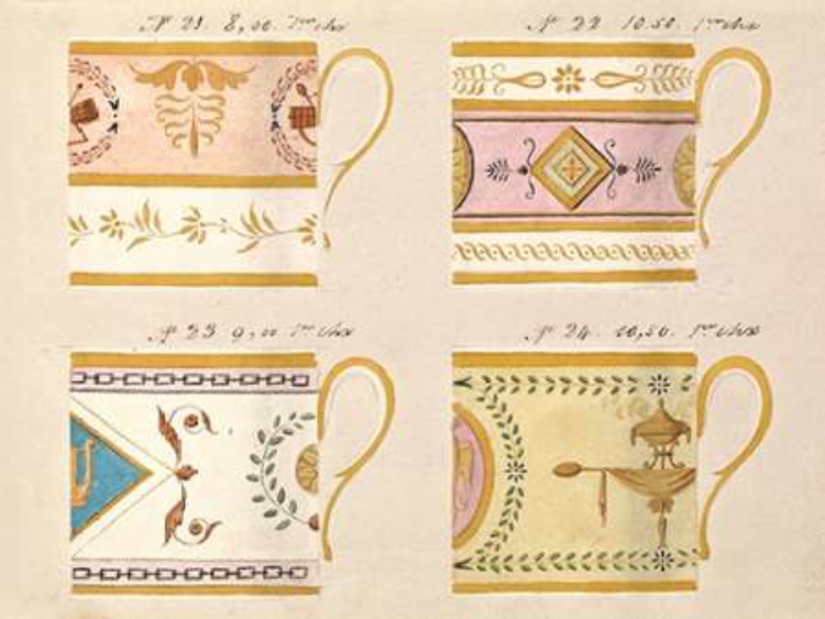 Picture of QUATRE TASSES DU 1ER CHOIX, CA. 1800-1820