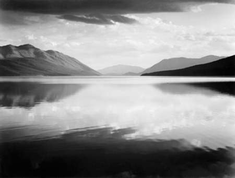 Picture of EVENING, MCDONALD LAKE, GLACIER NATIONAL PARK, MONTANA - NATIONAL PARKS AND MONUMENTS, 1941