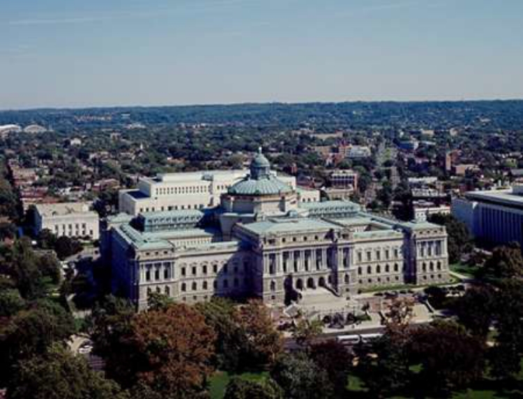 Picture of VIEW OF THE LIBRARY OF CONGRESS THOMAS JEFFERSON BUILDING FROM THE U.S. CAPITOL DOME, WASHINGTON, D.