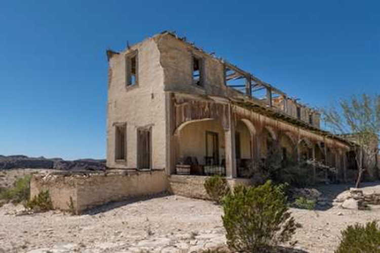 Picture of REMAINS OF AN OLD STRUCTURE IN TERILINGUA, SOUTHERN BREWSTER COUNTY, TX