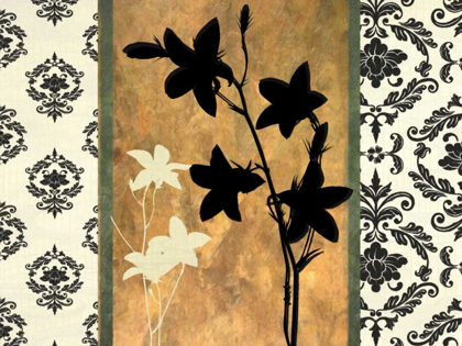 Picture of GOLDEN BOTANICAL SILHOUETTE