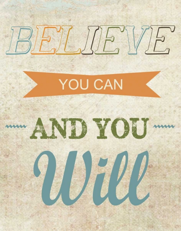 Picture of BELIEVE YOU CAN