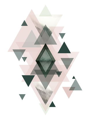 Picture of PINK GREEN GEOMETRIC 1