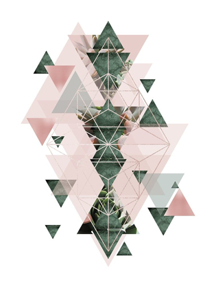 Picture of PINK GREEN GEOMETRIC 2